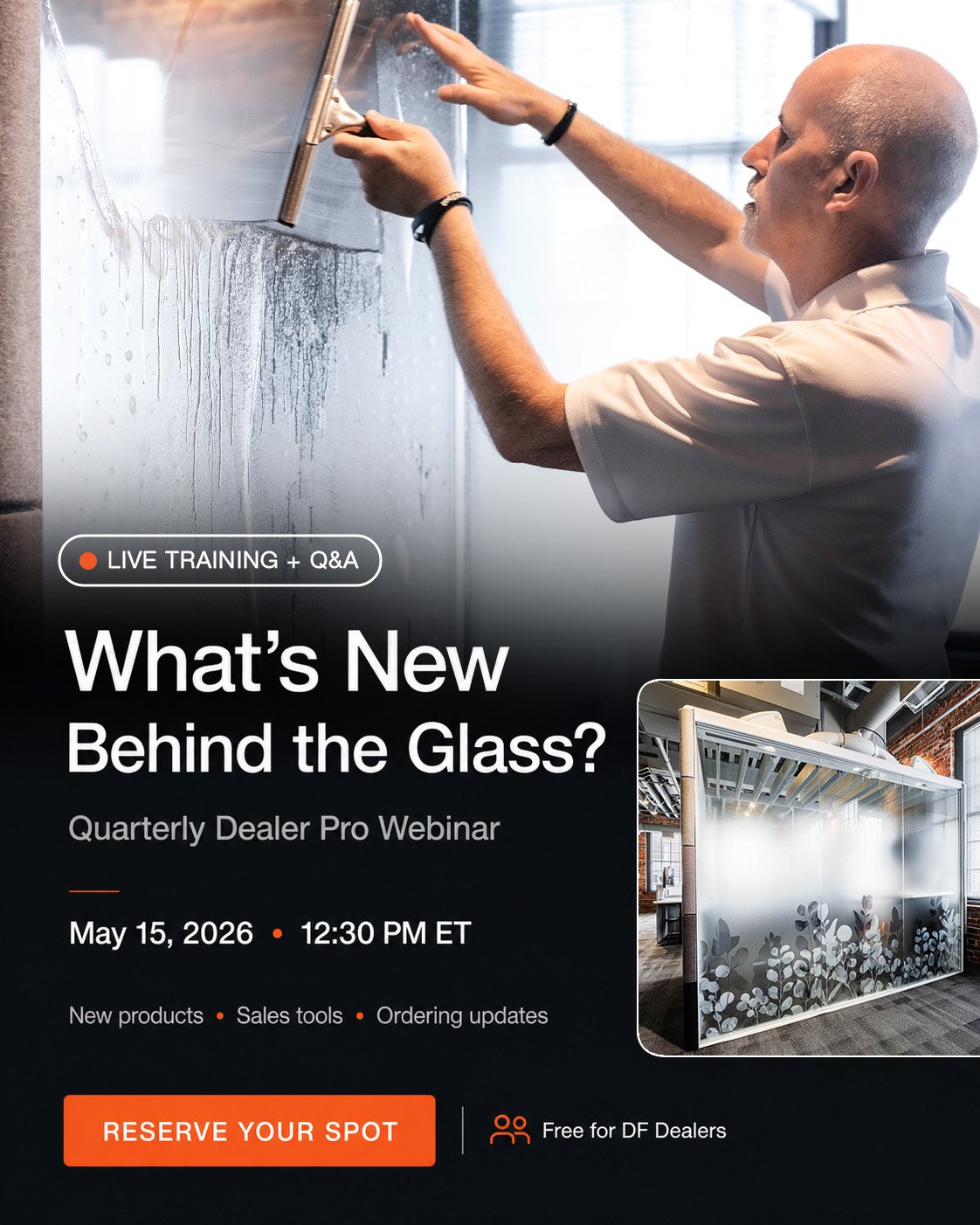 Decorative Films Behind the Glass event invitation